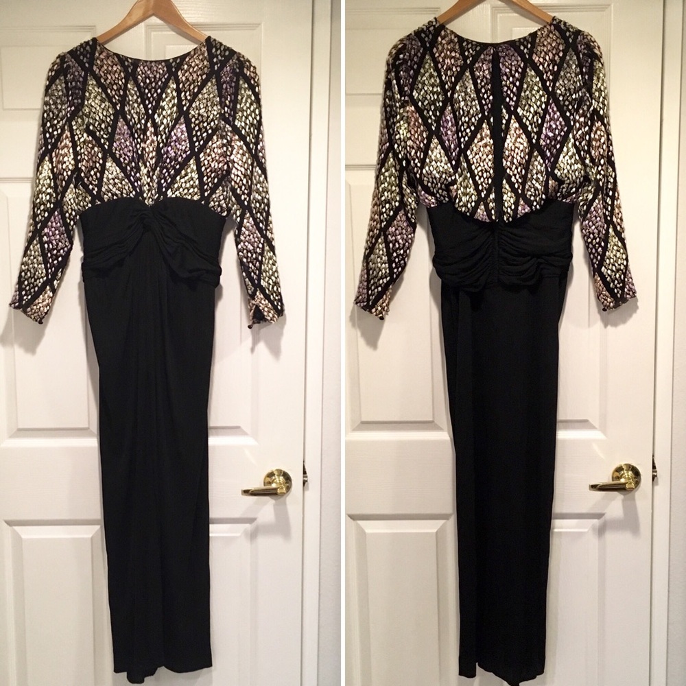 💥 Vintage glam evening gown prom dress